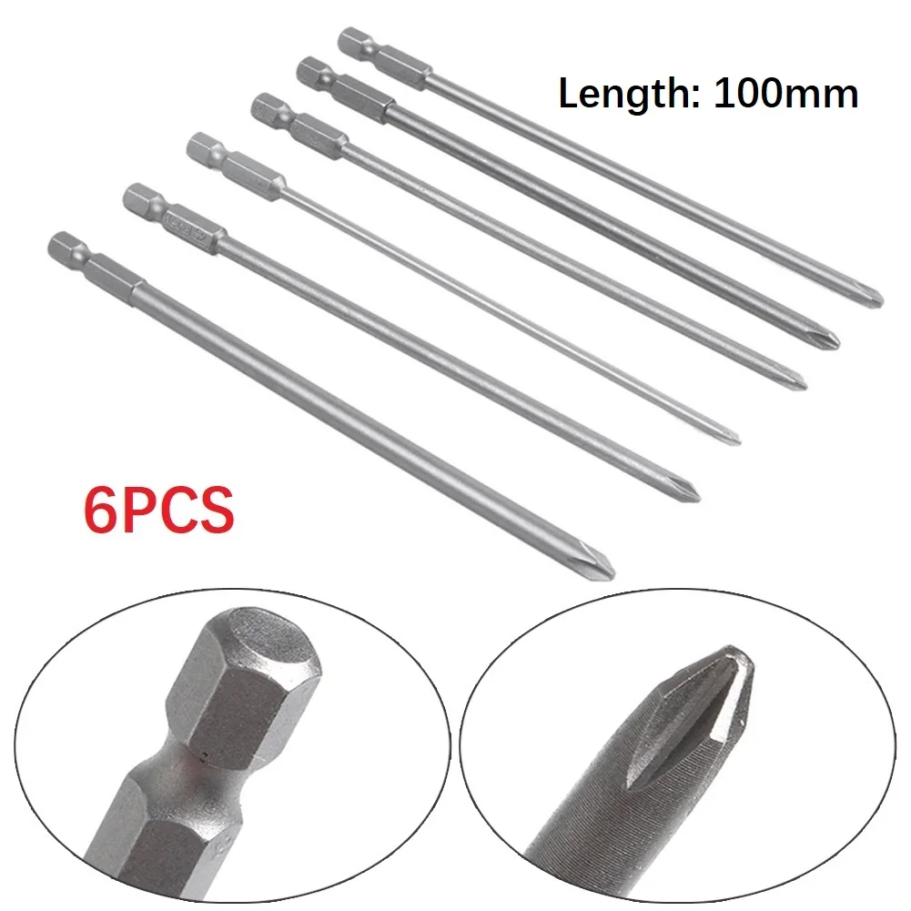 6Pcs/Set 1/4'' Shank 100mm Long Steel Magnetic Hex Cross Head Screwdriver Bit For Household Screws/ Major Appliances
6Pcs/Set 1/4'' Shank 100mm Long Steel Magnetic Hex Cross Head Screwdriver Bit For Household Screws/ Major Appliances