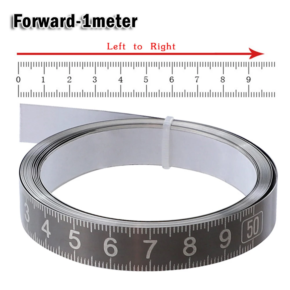 1m 2m Stainless Steel Self Adhesive Ruler Tape Measure Ruler Woodworking Rail Track Tape Measure Forward/Reverse/Medium
1m 2m Stainless Steel Self Adhesive Ruler Tape Measure Ruler Woodworking Rail Track Tape Measure Forward/Reverse/Medium