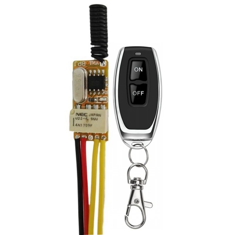 2X Tiny RF Remote Switch 433MHZ 4.2V 4.5V 5V 6V 7.4V 9V 12V Small Relay Contact Wireless Switches NO COM NC Mini Switch
2X Tiny RF Remote Switch 433MHZ 4.2V 4.5V 5V 6V 7.4V 9V 12V Small Relay Contact Wireless Switches NO COM NC Mini Switch