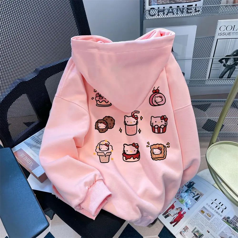 Sanrio HelloKitty Hoodie Women's 2023 New Autumn and Winter Loose Hooded Lazy Oversize Coat Long-sleeved Top Trend
Sanrio HelloKitty Hoodie Women's 2023 New Autumn and Winter Loose Hooded Lazy Oversize Coat Long-sleeved Top Trend
