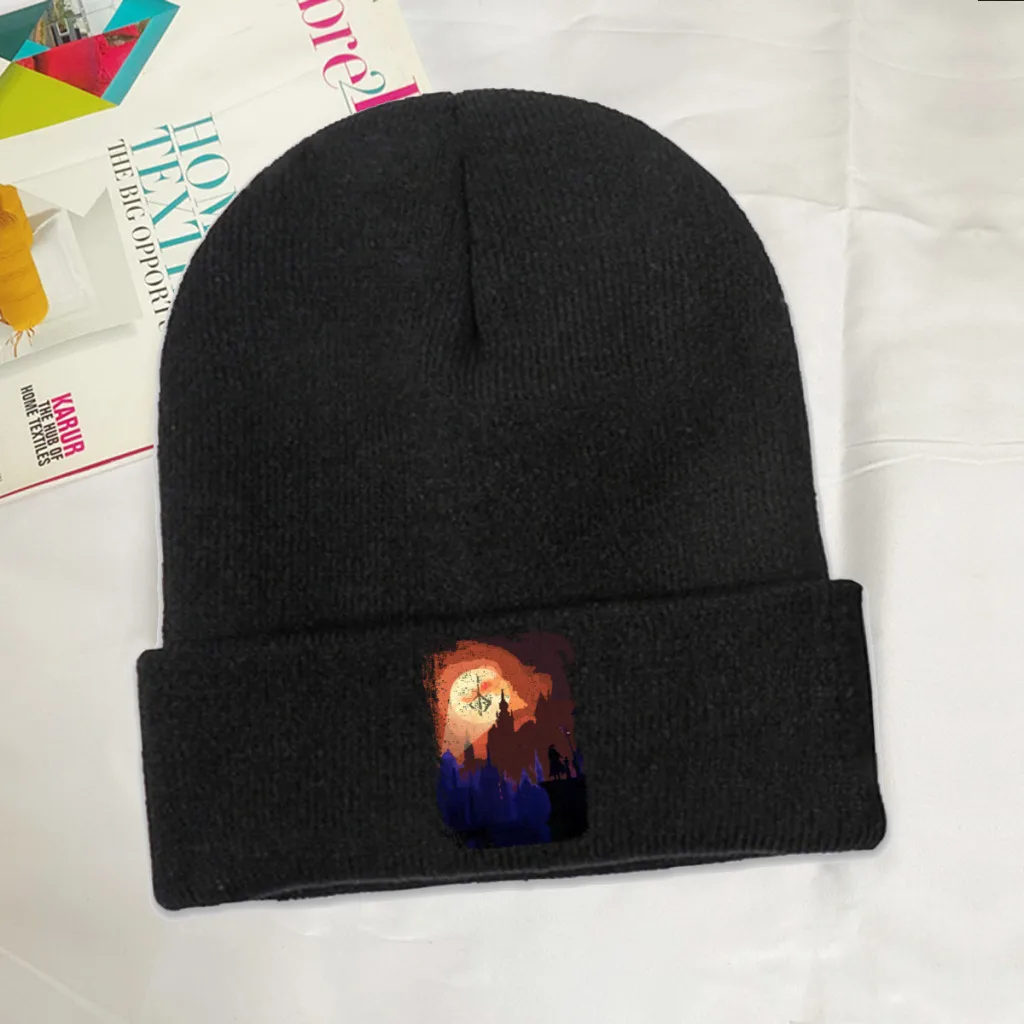 Hunt-Signal Skullies Beanie Bloodborne Action Game Knitted Bonnet Unisex Warm Caps Cycling Fashion Brimless Elastic Hats
Hunt-Signal Skullies Beanie Bloodborne Action Game Knitted Bonnet Unisex Warm Caps Cycling Fashion Brimless Elastic Hats