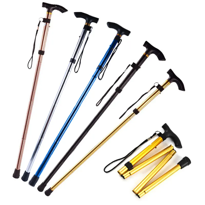 Walking sticks Aluminum Alloy Climbing Cane Four-section Telescopic Folding Climbing and Hiking Cane Trekking Poles Elderly Cane
Walking sticks Aluminum Alloy Climbing Cane Four-section Telescopic Folding Climbing and Hiking Cane Trekking Poles Elderly Cane