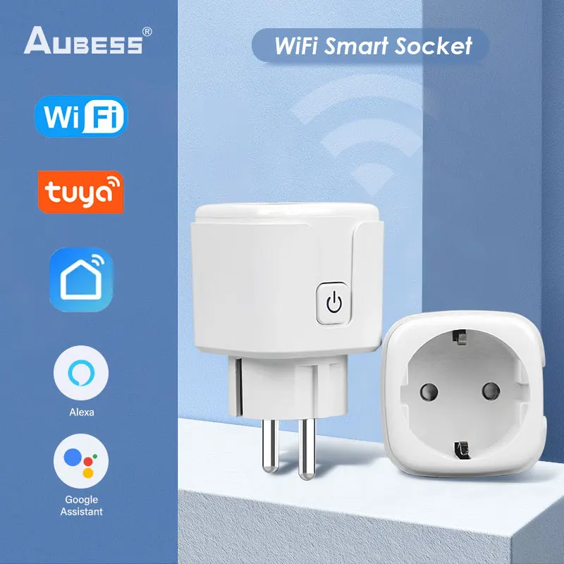Умная розетка Aubess с поддержкой Wi-Fi и таймером на 20 А | Электроника