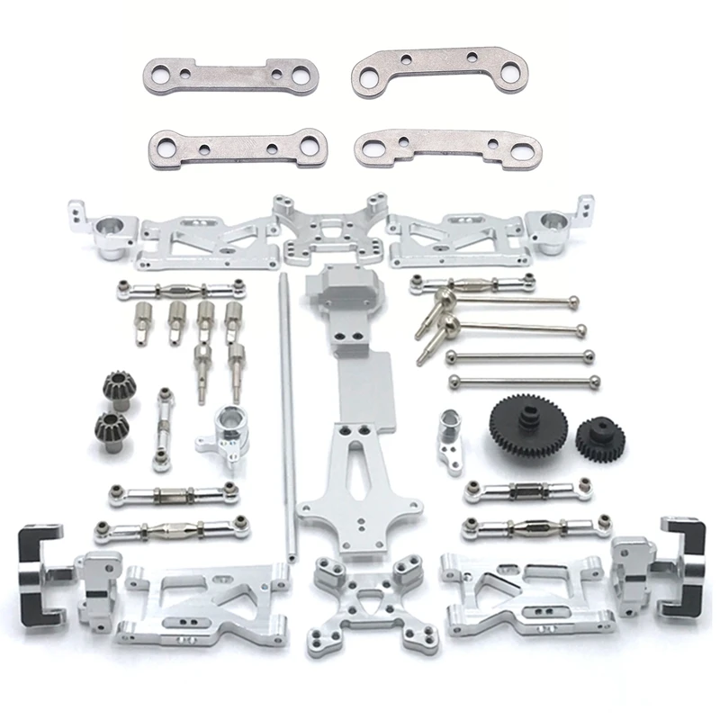 2 Set RC Car Part: 1 Set Complete Upgrade Parts Kit & 1 Set Front + Rear Swing Arm Reinforcement Kits
2 Set RC Car Part: 1 Set Complete Upgrade Parts Kit & 1 Set Front + Rear Swing Arm Reinforcement Kits