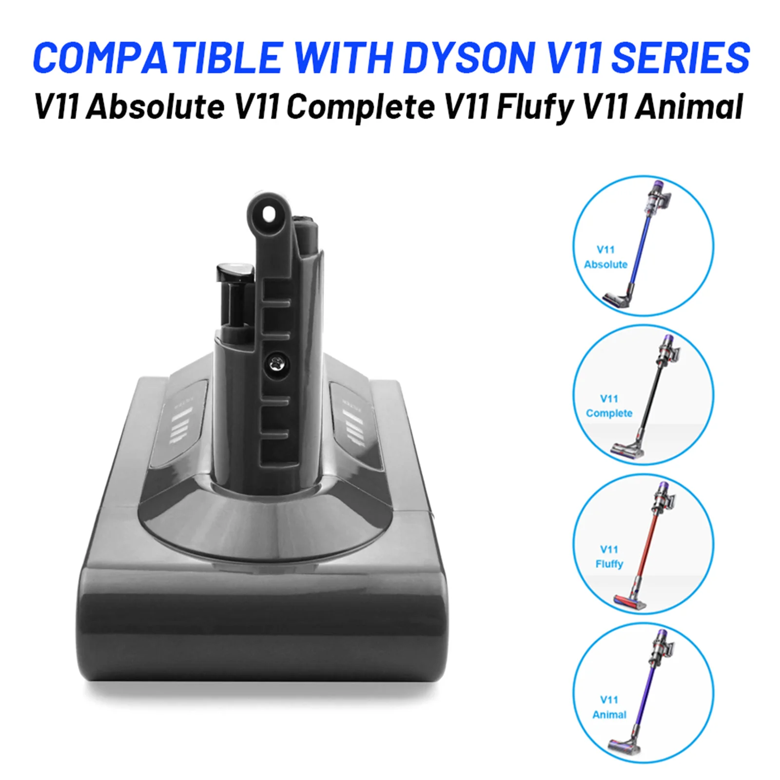 

Литий-ионный аккумулятор 25,2 в 4800 мАч для пылесоса Dyson V11 SV15/SV16 Absolute V11