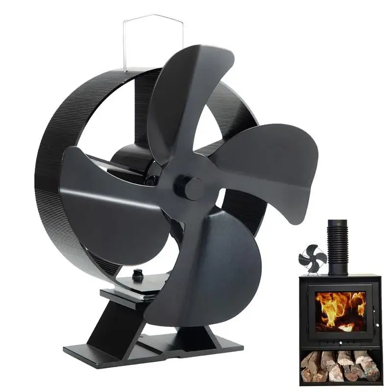 

Heat Powered Fan Fireplace Fan For Wood Burning Stove Fire Place Fans No Electricity Required For Pellet/Wood Log Burner