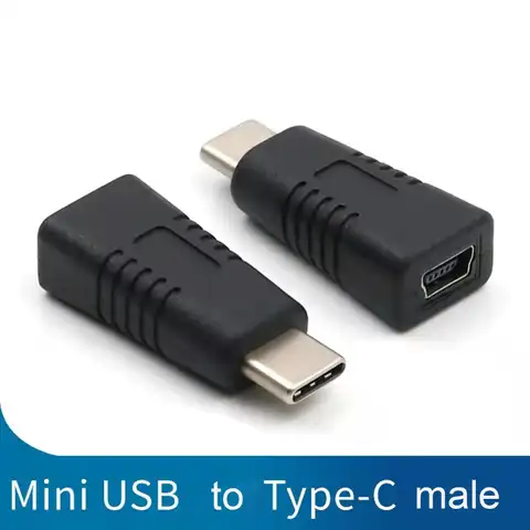 Переходник с Mini USB «Мама» на Type C «папа», прочный антикоррозийный портативный конвертер для телефона, адаптер для зарядки и передачи данных