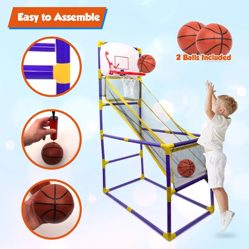 New Boomer Basketball Hoop, Entertaining Arcade Sport Toy for All Ages, Indoor or Outdoor, Easy to Install - Great Fun!
New Boomer Basketball Hoop, Entertaining Arcade Sport Toy for All Ages, Indoor or Outdoor, Easy to Install - Great Fun!