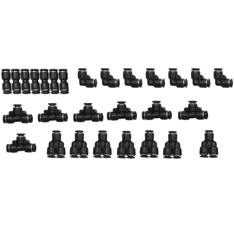 Push To Connect Fittings Air Line Pneumatic Fittings Kit 28 Pieces Air Quick Disconnect Tube Release Connectors(1/4Inch)
Push To Connect Fittings Air Line Pneumatic Fittings Kit 28 Pieces Air Quick Disconnect Tube Release Connectors(1/4Inch)