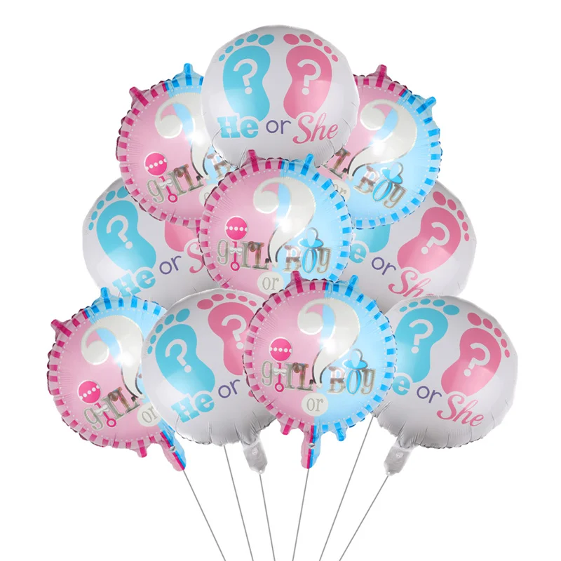 10pcs 18inch Gender Reveal Balloon Boy or Girl Foil Balloons Helium Globos Gender Reveal Party Decoration Supplies Baby Shower
10pcs 18inch Gender Reveal Balloon Boy or Girl Foil Balloons Helium Globos Gender Reveal Party Decoration Supplies Baby Shower