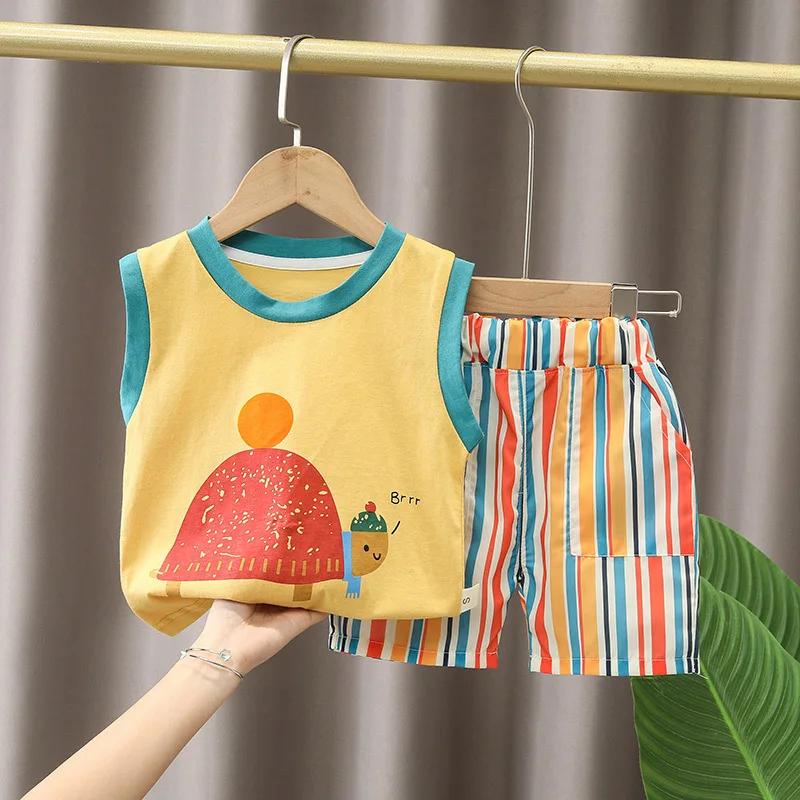 IENENS Baby Clothes Summer Boy Girl Clothing Sets Sleeveless Tee + Shorts Outfits Home Children Wear Kids Cotton Soft Set
IENENS Baby Clothes Summer Boy Girl Clothing Sets Sleeveless Tee + Shorts Outfits Home Children Wear Kids Cotton Soft Set