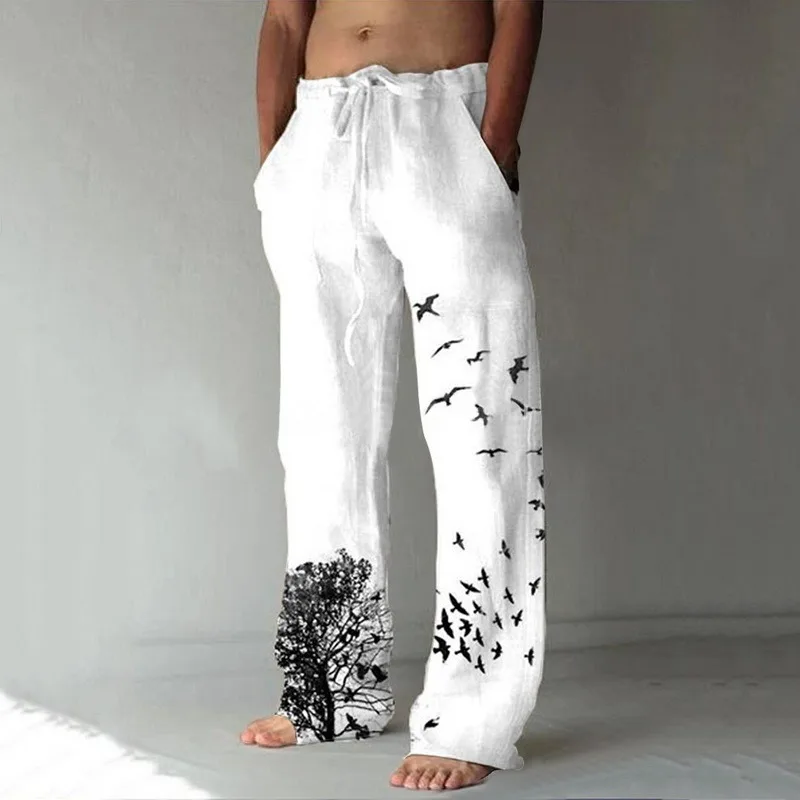 Mens Baggy Cotton Linen Pants Pantalon Wide Leg Casual Pants Men Full Length Drawstring Loose Vintage Pant Sweatpants Streetwear
Mens Baggy Cotton Linen Pants Pantalon Wide Leg Casual Pants Men Full Length Drawstring Loose Vintage Pant Sweatpants Streetwear
