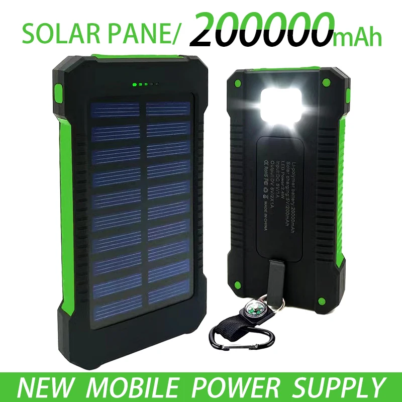 Free Shipping of 200000mAh Top-level Solar Panel Waterproof Emergency Charger IPhone Samsung LED External Battery Charging Bank
Free Shipping of 200000mAh Top-level Solar Panel Waterproof Emergency Charger IPhone Samsung LED External Battery Charging Bank