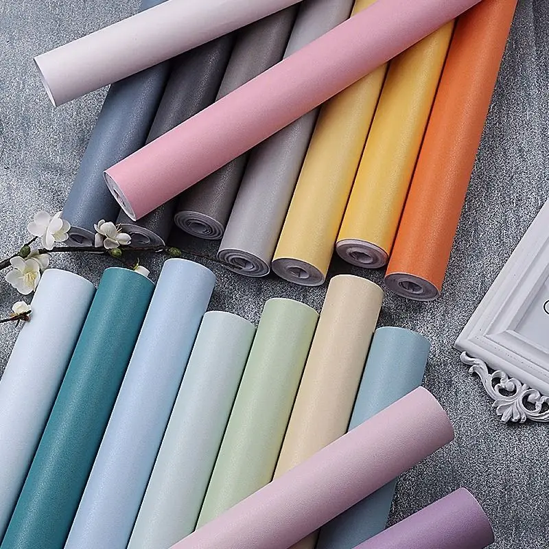 60CM Pure Color Matte Wallpaper Self-Adhesive Bedroom Waterproof Moistureproof Sticker Furniture Desktop Cabinet Renovation Film
60CM Pure Color Matte Wallpaper Self-Adhesive Bedroom Waterproof Moistureproof Sticker Furniture Desktop Cabinet Renovation Film