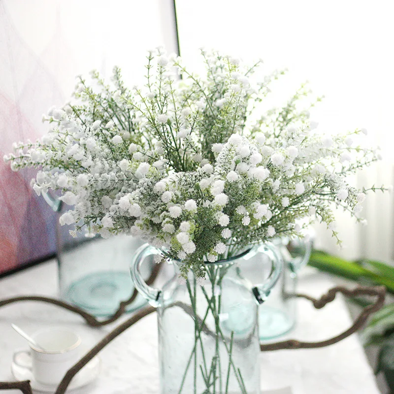 New style small bouquet high grade artificial flowers Sprinkle snow Gypsophila art sky star plants home wedding decoration Tools
New style small bouquet high grade artificial flowers Sprinkle snow Gypsophila art sky star plants home wedding decoration Tools