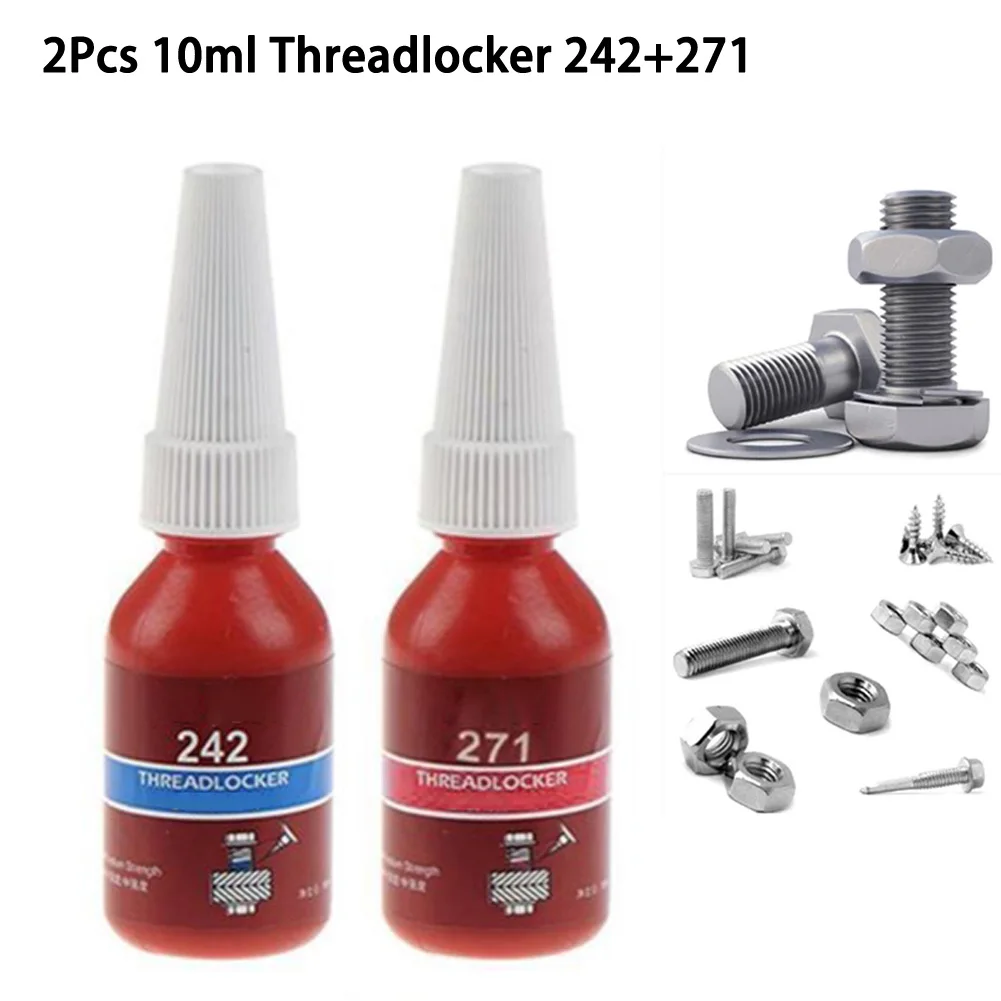 2Pcs/Set 10ml Threadlocker Metal Sealing Anaerobic Glue Adhesive 242+271 Ethyl Dimethacrylate Threadlocker 7649 / 7471
2Pcs/Set 10ml Threadlocker Metal Sealing Anaerobic Glue Adhesive 242+271 Ethyl Dimethacrylate Threadlocker 7649 / 7471