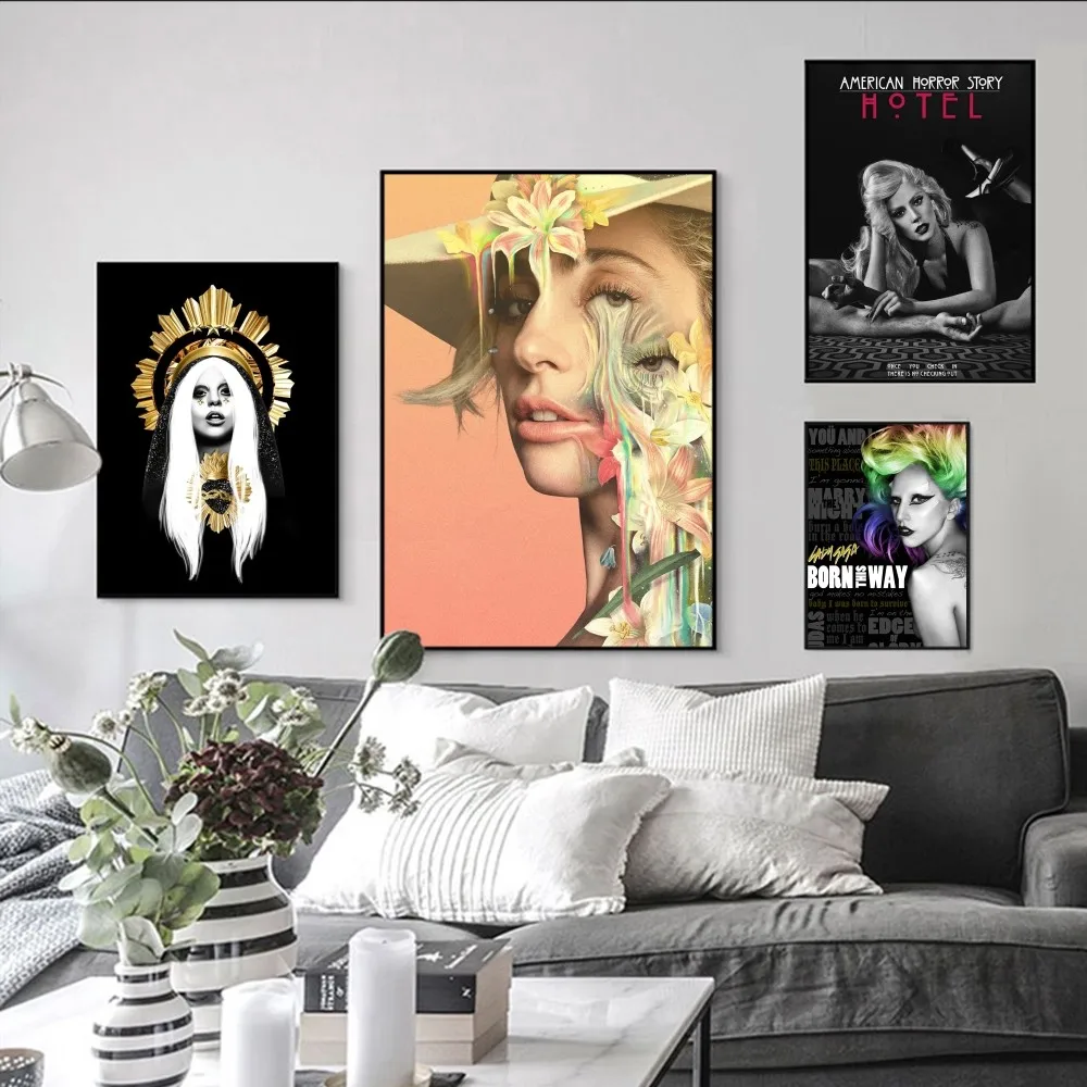 L-lady star singer G-gaga Poster Self-adhesive Art Poster Retro Kraft Paper Sticker DIY Room Bar Vintage Decorative Painting
L-lady star singer G-gaga Poster Self-adhesive Art Poster Retro Kraft Paper Sticker DIY Room Bar Vintage Decorative Painting