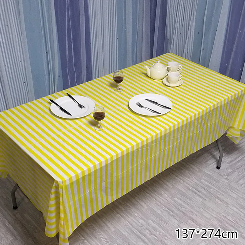 Disposable Plaid Tablecloth Plastic Waterproof Oil-Proof Table Cloth Wave Stripe Pattern Party BBQ Picnic Mats Outdoor Supplies
Disposable Plaid Tablecloth Plastic Waterproof Oil-Proof Table Cloth Wave Stripe Pattern Party BBQ Picnic Mats Outdoor Supplies