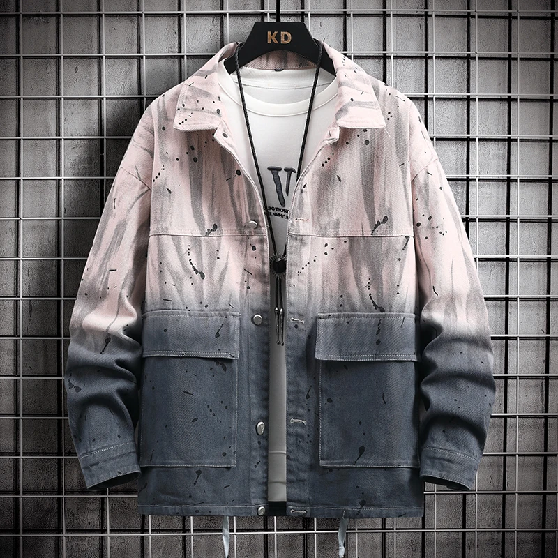2022 men's spring and autumn new denim jacket fashion trend wear student handsome men gradient all-match denim jacket
2022 men's spring and autumn new denim jacket fashion trend wear student handsome men gradient all-match denim jacket