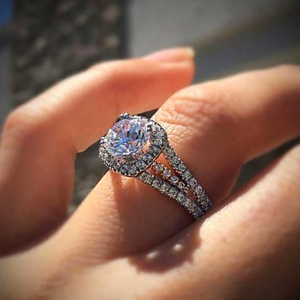 High Quality Women Wedding Rings,Luxury Crystal Cubic Zirconia,Silver Color,Jewelry
High Quality Women Wedding Rings,Luxury Crystal Cubic Zirconia,Silver Color,Jewelry
