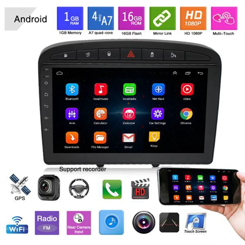 2 Din Android 9.1 Car Multimedia Player Stereo Radio WIFI 1G+16G GPS Navigation Player For Peugeot 407 308 308SW
2 Din Android 9.1 Car Multimedia Player Stereo Radio WIFI 1G+16G GPS Navigation Player For Peugeot 407 308 308SW