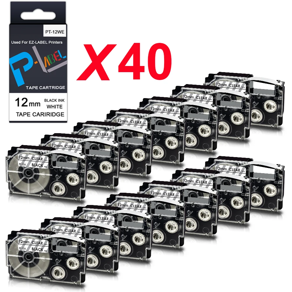 Ярлык Absonic 40PK Φ 12 мм для Casio XR12X XR 12X, ярлыковая лента черного цвета на прозрачной, совместима с устройствами для изготовления ярлыков
Ярлык Absonic 40PK Φ 12 мм для Casio XR12X XR 12X, ярлыковая лента черного цвета на прозрачной, совместима с устройствами для изготовления ярлыков