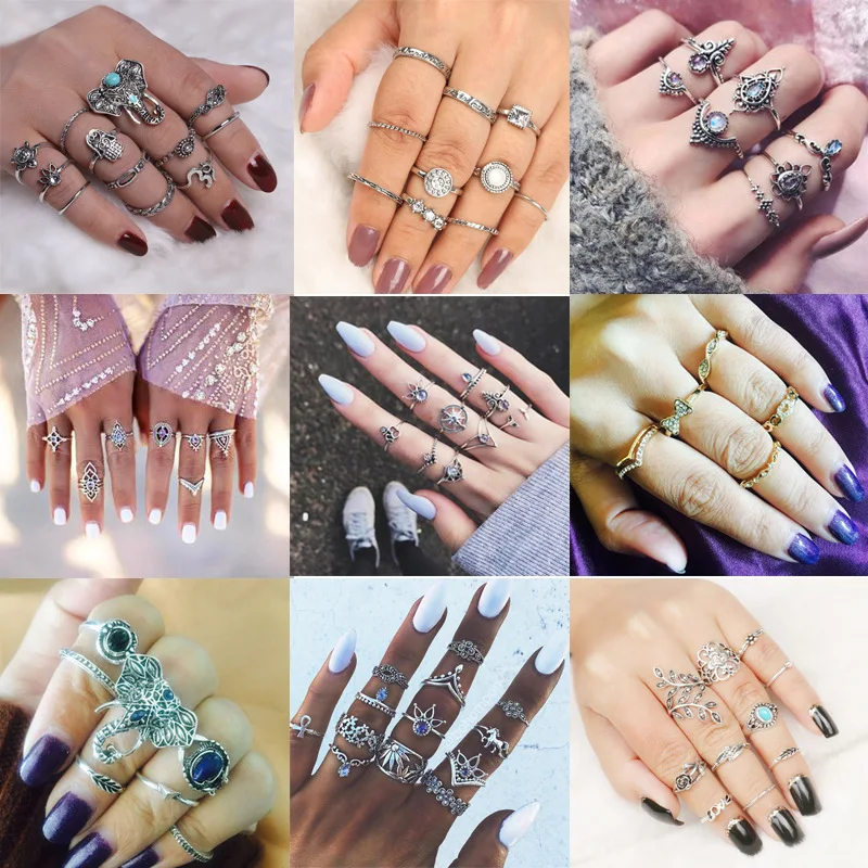 37 Styles Trendy Boho Midi Knuckle Ring Set For Women Elephant Moon Finger Rings Fashion Bohemian Jewelry
37 Styles Trendy Boho Midi Knuckle Ring Set For Women Elephant Moon Finger Rings Fashion Bohemian Jewelry