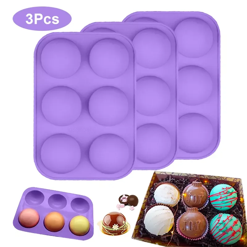 2022New Half Ball Sphere Silicone Cake Decorations Mold Hot Cocoa Boom molds with brush Ice Fondant Mould Kitchen Utensilios
2022New Half Ball Sphere Silicone Cake Decorations Mold Hot Cocoa Boom molds with brush Ice Fondant Mould Kitchen Utensilios