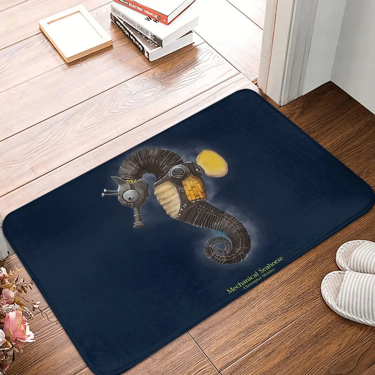 Metallic Ocean Doormat Kitchen Mat Steampunk Mechanical Seahorse Bath Mat Balcony Carpet Entrance Door Rug Home Decorative
Metallic Ocean Doormat Kitchen Mat Steampunk Mechanical Seahorse Bath Mat Balcony Carpet Entrance Door Rug Home Decorative
