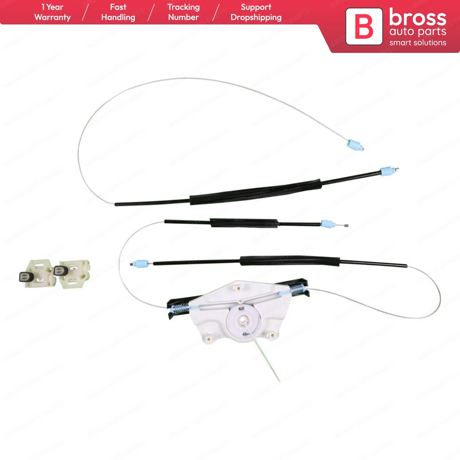 Bross Auto Parts BWR421 Electrical Power Window Regulator Repair Kit Front Left Door 1M0837461A for Seat Leon 1M MK1
Bross Auto Parts BWR421 Electrical Power Window Regulator Repair Kit Front Left Door 1M0837461A for Seat Leon 1M MK1