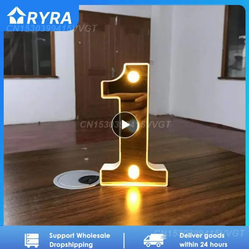 1~7PCS 16cm Luminous Gold LED Letter Number Lamp 26 English Alphabet Battery Light For Romantic Wedding Kids Birthday Party
1~7PCS 16cm Luminous Gold LED Letter Number Lamp 26 English Alphabet Battery Light For Romantic Wedding Kids Birthday Party