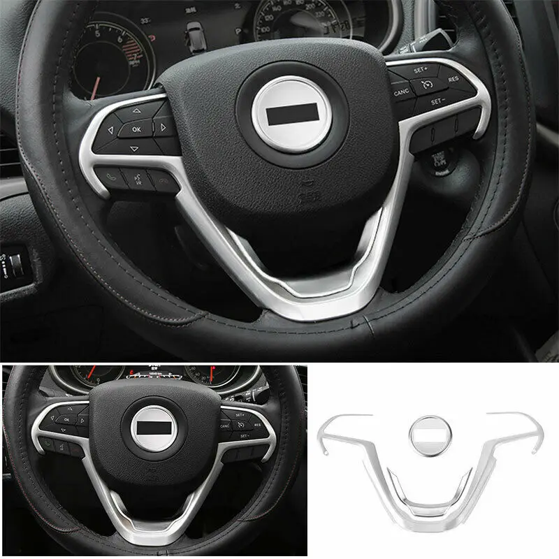 Для Jeep Grand Cherokee 2014-2020 Серебряный ABS чехол для руля отделка 3X
Для Jeep Grand Cherokee 2014-2020 Серебряный ABS чехол для руля отделка 3X