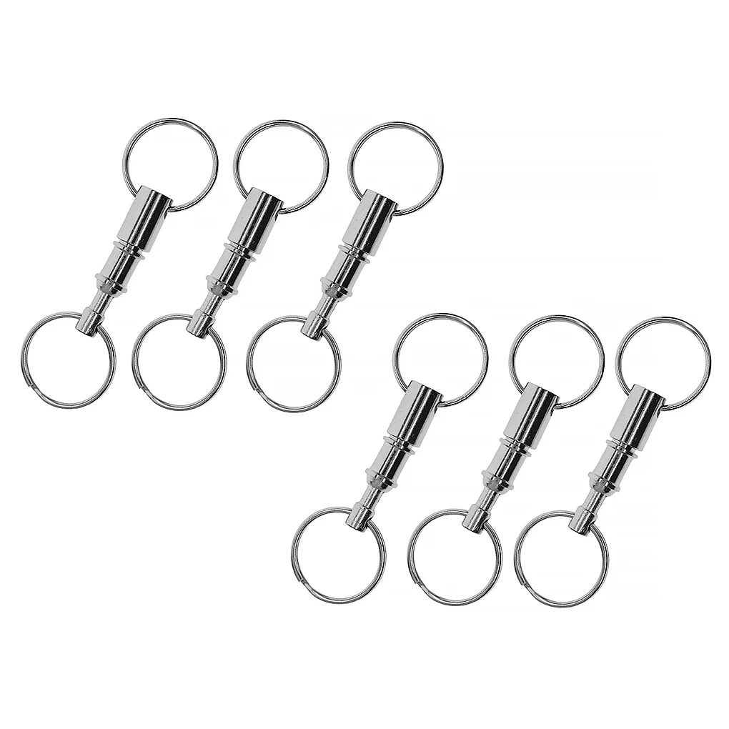 Pack of 6 Portable Keychains Outdoor Travel Snap Lock Holder Handbag Quick Release Pull-apart Keyrings for Women Men Gifts
Pack of 6 Portable Keychains Outdoor Travel Snap Lock Holder Handbag Quick Release Pull-apart Keyrings for Women Men Gifts