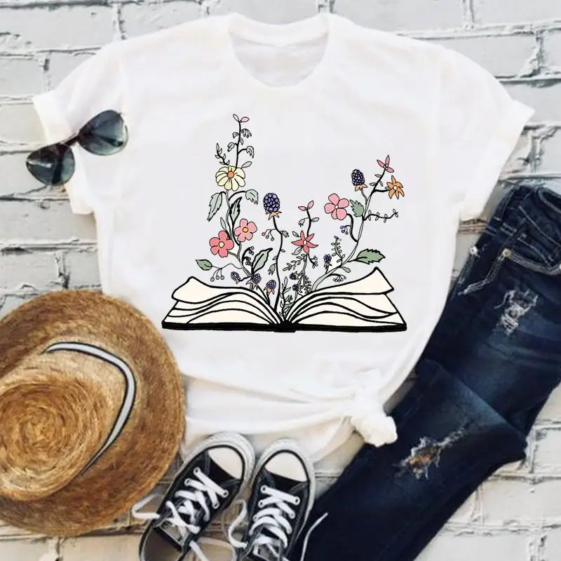 Tee Women Floral New Plant 2022 Spring Casual Top Short Sleeve Clothes Fashion Summer Tshirt Female Aesthetic Graphic T-Shirt 
Tee Women Floral New Plant 2022 Spring Casual Top Short Sleeve Clothes Fashion Summer Tshirt Female Aesthetic Graphic T-Shirt