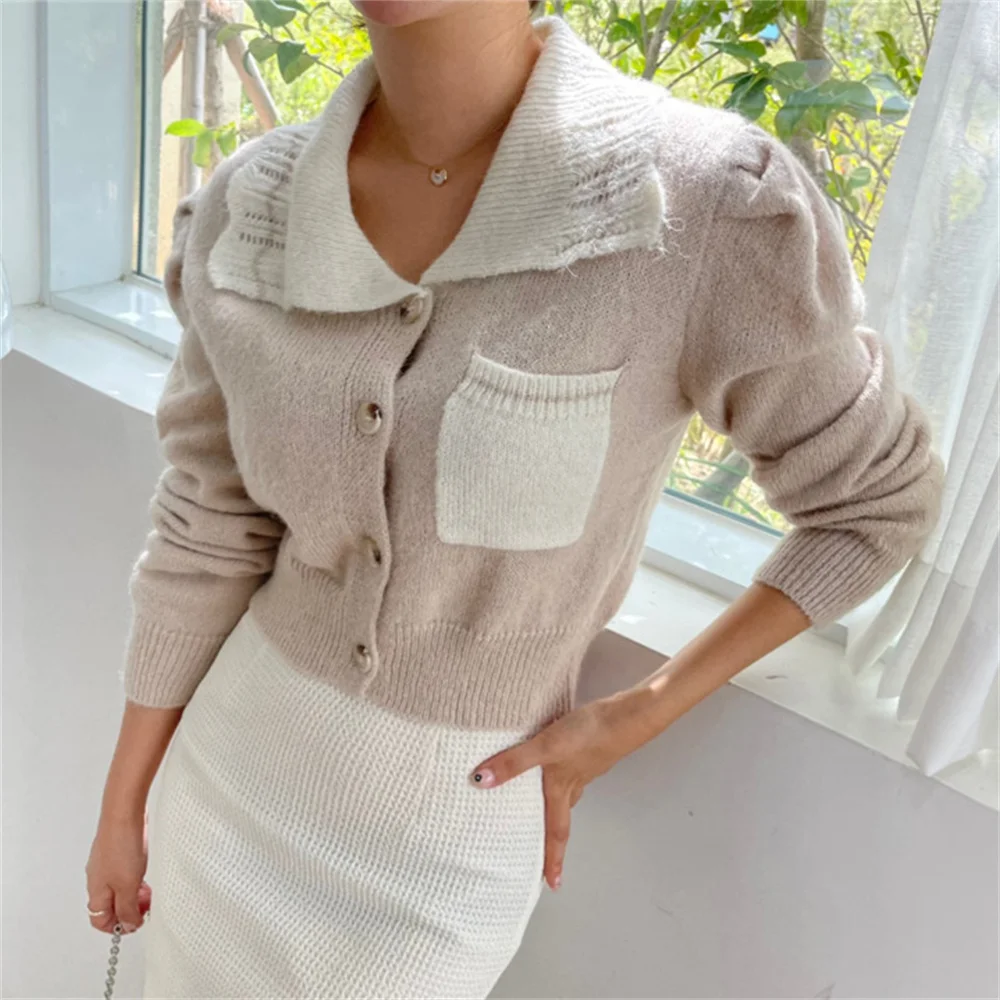 Женский свитер с карманами Alien Kitty, милый нежный кардиган в стиле High Street, свободные модные теплые облегающие вязаные пальто, 2022 
Женский свитер с карманами Alien Kitty, милый нежный кардиган в стиле High Street, свободные модные теплые облегающие вязаные пальто, 2022