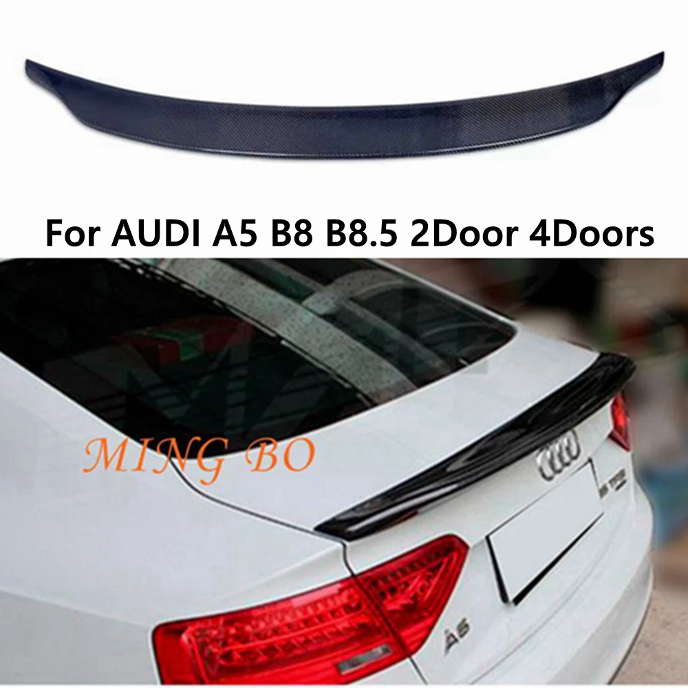 For AUDI A5 B8 B8.5 2doors 4Doors 2009- 2016 Wing lip spoiler auto par carbon fiber / Forged carbon rear wing (Not for S5 RS5)
For AUDI A5 B8 B8.5 2doors 4Doors 2009- 2016 Wing lip spoiler auto par carbon fiber / Forged carbon rear wing (Not for S5 RS5)