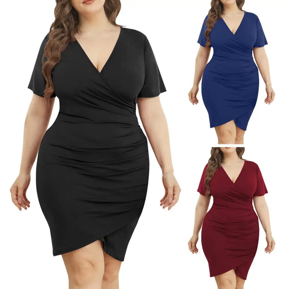 2022 Spring Fashing New Party Sexy Dress Female Vintage Dress 5XL Deep V Neck Draped Tight Slim Elegant Blue Black Midi Dress
2022 Spring Fashing New Party Sexy Dress Female Vintage Dress 5XL Deep V Neck Draped Tight Slim Elegant Blue Black Midi Dress