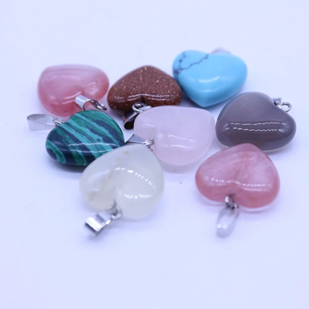 20 Pcs Natural Stone Hangings Pendant Clasp Necklace Heart-shaped Accessories Jewelry Making Women's Pendants Necklaces
20 Pcs Natural Stone Hangings Pendant Clasp Necklace Heart-shaped Accessories Jewelry Making Women's Pendants Necklaces