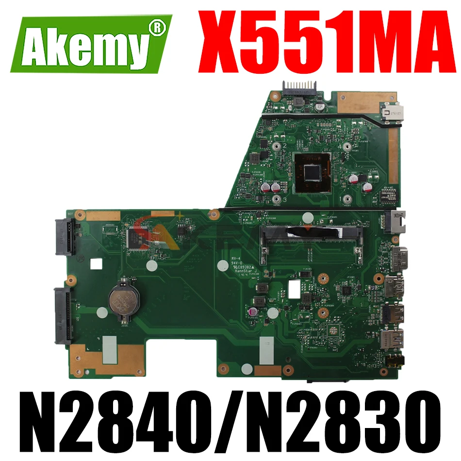 AKEMY X551MA Laptop Motherboard For ASUS X551MA F551MA D550M Original Mainboard N2840/N2830 CPU
AKEMY X551MA Laptop Motherboard For ASUS X551MA F551MA D550M Original Mainboard N2840/N2830 CPU