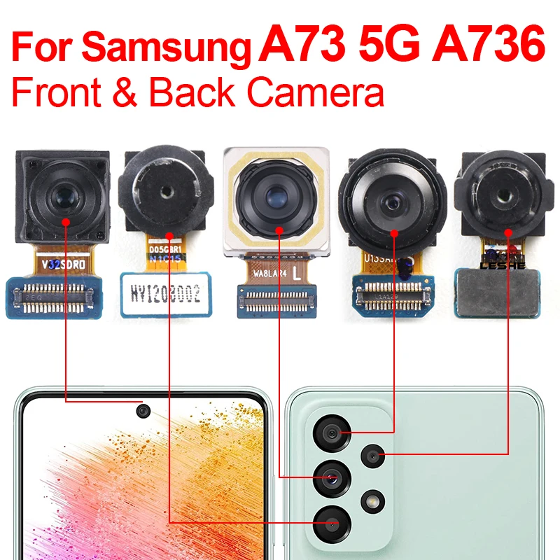 Original Samsung A73 5G Back Camera Front Rear Back Camera For Samsung Galaxy A73 5G A736 Rear Camera Module Flex Replacement
Original Samsung A73 5G Back Camera Front Rear Back Camera For Samsung Galaxy A73 5G A736 Rear Camera Module Flex Replacement