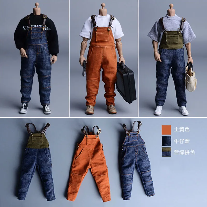 1/12 Scale Male Soldier Fashion Suspenders Pants Trendy Denim Cargo Pants for 6inch Action Figure Body Model
1/12 Scale Male Soldier Fashion Suspenders Pants Trendy Denim Cargo Pants for 6inch Action Figure Body Model