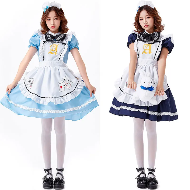 Lovely Lolita Alice Costume Maid Cosplay Dress Women Teens Girls Fantasia Halloween Costumes
Lovely Lolita Alice Costume Maid Cosplay Dress Women Teens Girls Fantasia Halloween Costumes