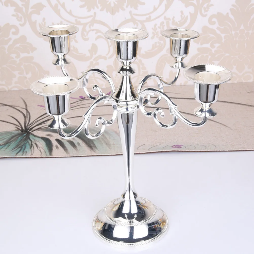 Vintage 5 Arms Candelabra Crafts Metal Aluminum Alloy Candle Holder Stand Candlelight Dinner Wedding Home Decoration
Vintage 5 Arms Candelabra Crafts Metal Aluminum Alloy Candle Holder Stand Candlelight Dinner Wedding Home Decoration