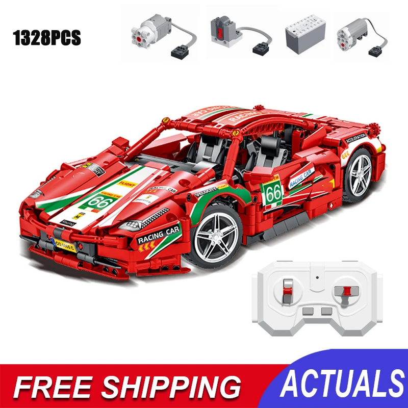 Red Rc Super Sports Car Model Building Blocks 1328pcs Remote Control Famous Racing Vehicles Moc Bricks Toys Boy Gifts
Red Rc Super Sports Car Model Building Blocks 1328pcs Remote Control Famous Racing Vehicles Moc Bricks Toys Boy Gifts