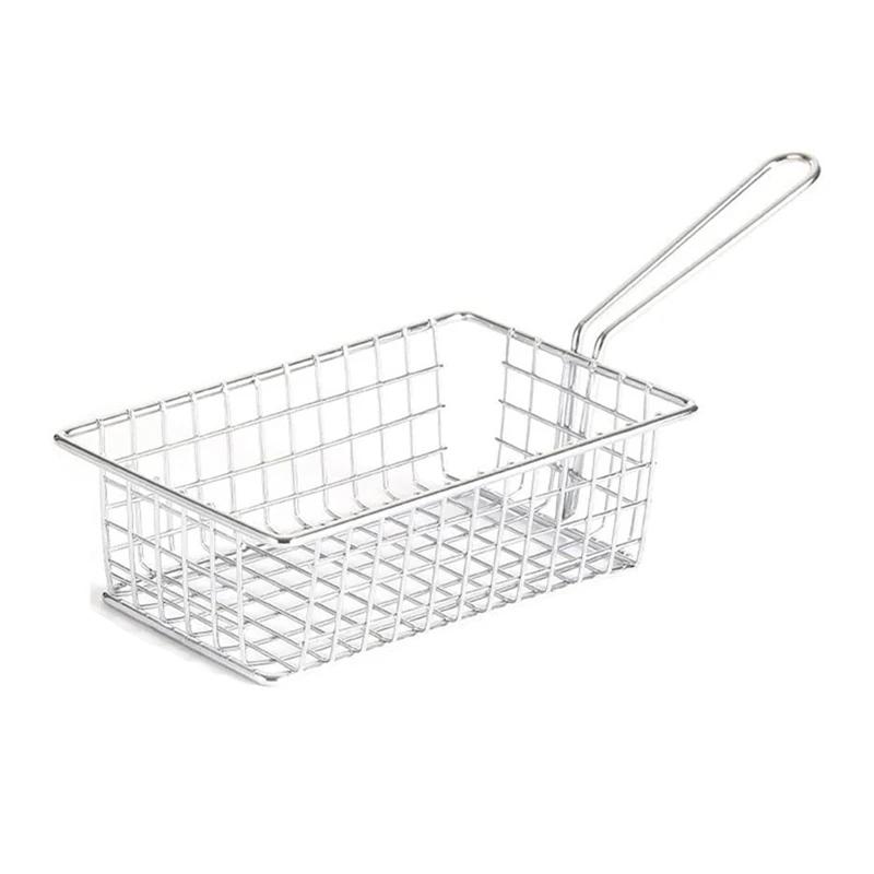 Big Deal Mini Fry Baskets Holder, French Fry Chip Basket, Fried Food Presentation Baskets, Fries Baskets For Kitchen Barbecue
Big Deal Mini Fry Baskets Holder, French Fry Chip Basket, Fried Food Presentation Baskets, Fries Baskets For Kitchen Barbecue