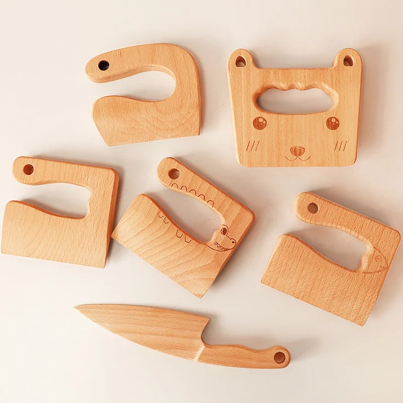 Wooden Children's Knife Montessori Kid Kitchen Knife Cutting Toy Vegetables Fruits Cooking Cutter Fish-Shaped Cooking Class Tool
Wooden Children's Knife Montessori Kid Kitchen Knife Cutting Toy Vegetables Fruits Cooking Cutter Fish-Shaped Cooking Class Tool