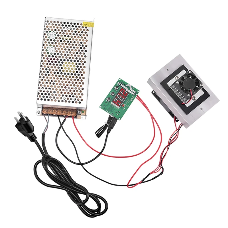 DIY Peltier Cooler Kit 12V Semiconductor Cooler Peltier Cooling System, Heatsink Module Kit+Thermostat Set, US Plug
DIY Peltier Cooler Kit 12V Semiconductor Cooler Peltier Cooling System, Heatsink Module Kit+Thermostat Set, US Plug
