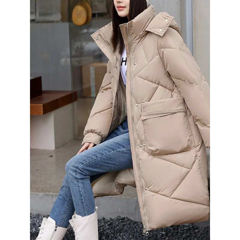 Long Plaid Parkas for Women 2023 Autumn Winter Fashion Zipper Down Jacket Vintage Loose Casual Thicken Warm Hood Coats
Long Plaid Parkas for Women 2023 Autumn Winter Fashion Zipper Down Jacket Vintage Loose Casual Thicken Warm Hood Coats