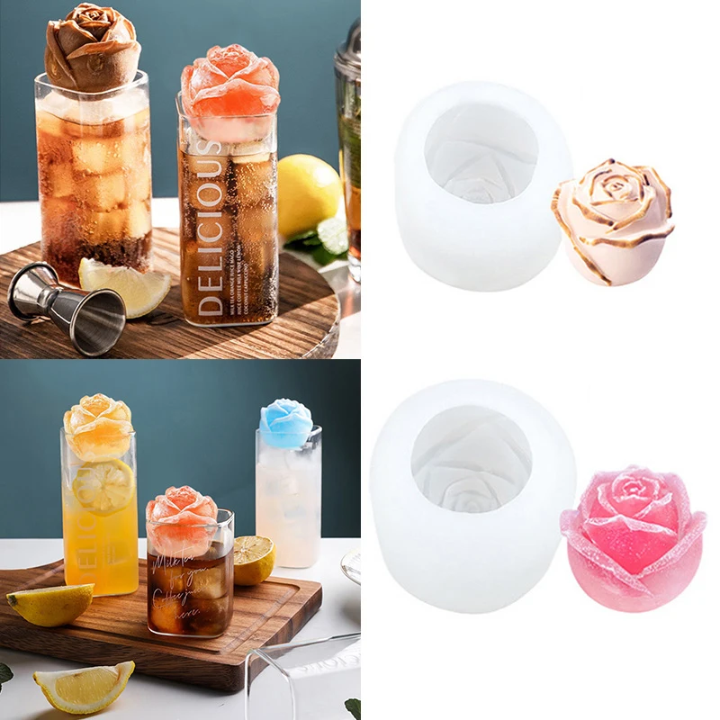 1PCS Silicone Ice Mold Icecube Maker Chocolate Mousse Mold DIY Soap Mould Whiskey Ice Hockey Coffee Juice Cake Decor 3D Rose
1PCS Silicone Ice Mold Icecube Maker Chocolate Mousse Mold DIY Soap Mould Whiskey Ice Hockey Coffee Juice Cake Decor 3D Rose
