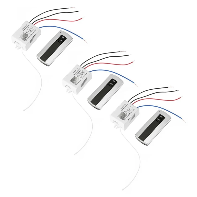 3X Channel With Digital Transmitter 220V ON/OFF 1 Switch Wireless Relay Receiver Remote Control Light Lamp
3X Channel With Digital Transmitter 220V ON/OFF 1 Switch Wireless Relay Receiver Remote Control Light Lamp